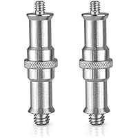 Neewer 2 Piezas Convertidor Macho de Metal Estándar de 1/4 a 3/8