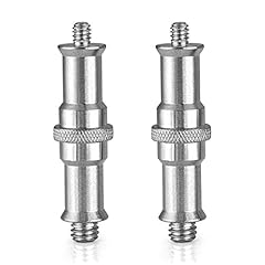 Neewer 2 Pezzi Standard da 1/4 a 3/8 Pollice Convertitore Maschio in Metallo Adattatore Vite Filettata Perno per Supporto Luce da Studio, Adattatore Hotshoe/Coldshoe, Testa a Sfera ecc, Trigger - ST24