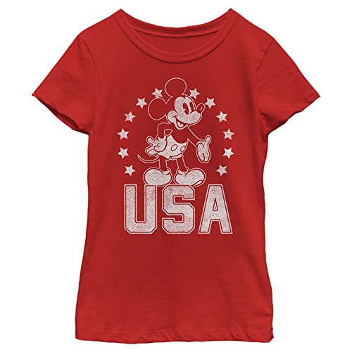 T-shirt Mickey Disney rouge en maille premium taille L