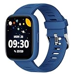 BIGGERFIVE Smart Watch for Kids, 1.8" Fitness Tracker Watch Pedometer, IP68 Waterproof, Sleep Monitor, Calorie Step Counter, 5 Puzzle Games with/Without APP for Girls Boys Teens 5-16