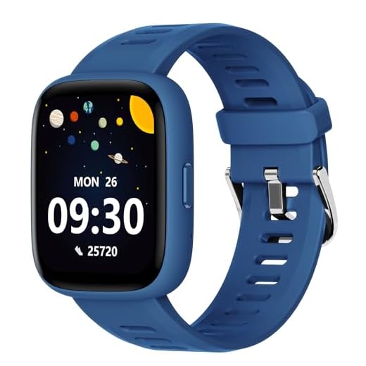 BIGGERFIVE Pulsera Actividad Niños Niñas 5-16, 1,8" Reloj Inteligente Podómetro, Frecuencia Cardíaca, Resistente al Agua IP68, Monitor de Sueño, Despertador, Juegos de Rompecabezas con/sin App