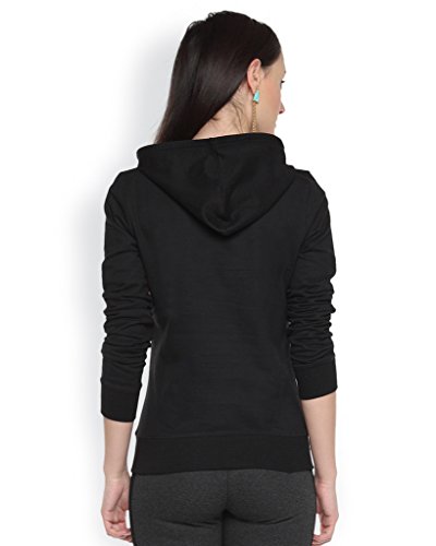 Image of PINACOLADA Women's Zip-Front Hoodie with Ribbed Hem for Casual Wear | Hooded Neck | Long Sleeve | Drawstring Closure | Cotton Sweatshirt Crafted with Comfort Fit for Everyday Wear