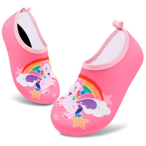 Image of VIFUUR Kids Water Shoes Girls Boys Quick Dry Aqua Socks for Beach Swim Outdoor Sports