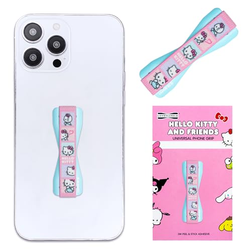 Hello Kitty - LOVEHANDLE Universal Phone Grip for Smartphones & Mini Tablets - Phone Holder for Hand - Wireless Charging Compatible - Made in The USA