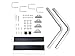 Americangaslogs Boat Trailer Guides 2 Foot Bunk Boards Kit - 24 Inch Carpeted Guide On Tilting Side Bunks for High Beam, Box or C-Channel Trailers with Mounting Frames and Hardware