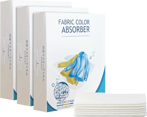 KASTWAVE Color Catcher Laundry Sheets Prevents Color Bleeding & Maintains Original Color Easy to Use for Mixed Loads Laundry Color Grabber for Home Travel School (3Box/240Pcs)