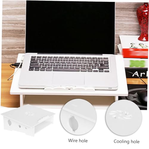 Soporte Elevado para Laptop con Ventilación Portable Blanco miniatura 6