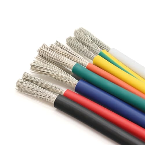 Outdoor Extension 2 Meters 5 Meter UL1015 600V Insulated Lamp Lighting Cable 24AWG to 8AWG Copper LED DIY Electric Wire Line Solar sheathed(Color:Orange,Size:5 Meters 20AWG)