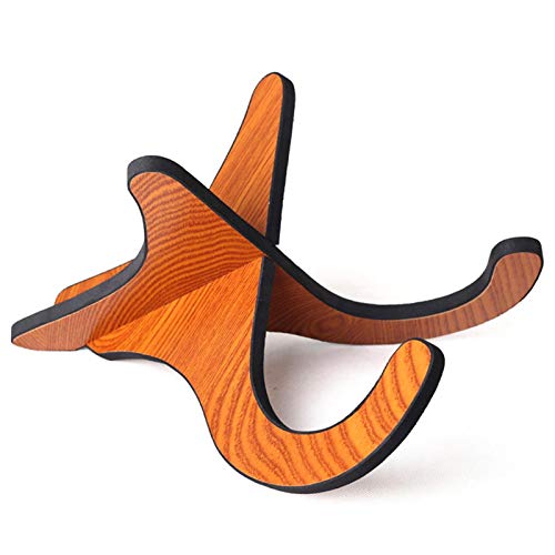 CALIDAKA Ukulele Stand Portable Folding Wooden Ukulele Stand Holder Concert Musical Instrument Stand for Ukulele Mandolins, Violins,Wooden Ukulele Showing Stand Strong and Durable