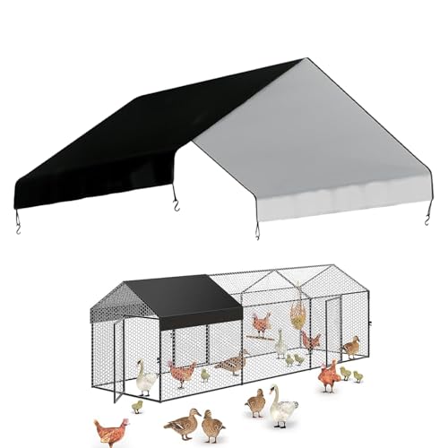 Chicken Coop Winter Cover – Poultry Cage Tarp, Durable Dust Cover |...