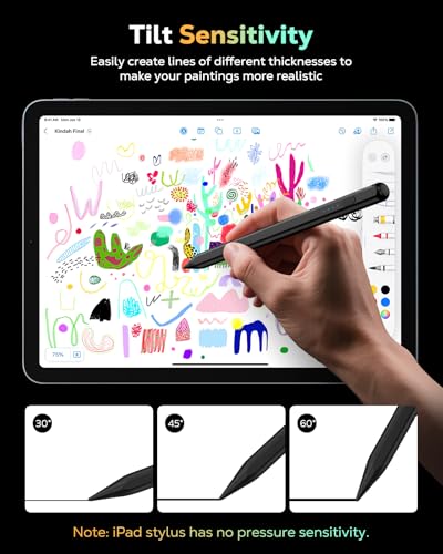 Image of Moko Pencil for iPad(A16) 11th 10th Gen,USB-C Fast Charging,Black