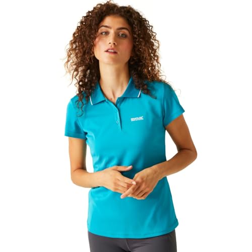 Image of Regatta Womens Maverick V Quick Drying Polo Shirt - Tahoe Blue