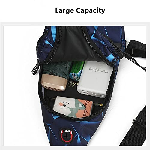 Sling Bag Multipurpose Travel 2-Layer Canvas Shoulder Black2