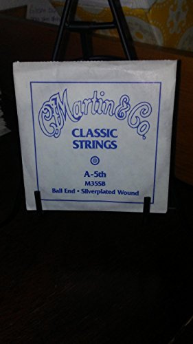 MARTIN & Co. Corde simple pour guitare classique Silver Wrap, épaisseur 35 cm - Les Beatles, Paul McCartney, John Lennon, RIngo Starr, George Harrison MARTIN & Co. Corde simple pour guitare classique Silver Wrap, épaisseur 35 cm
