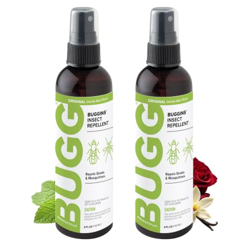 BUGGINS Original Insect Repellent - 4 oz Pump Spray Bottle - 2 Pack