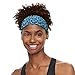 Psaytomey Women's Fashion Blue Leopard Print Sweatbands Headbands Sweat Hair Accessories 5 Pack Headbands for Women Sports Headband Men Long Hair