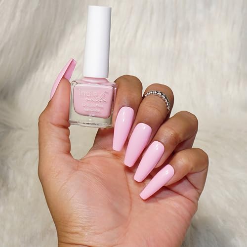 Image of Nail Polish Delicate Pink - Light Baby Pink Shade Long-Lasting, High-Shine Finish | Chip-Resistant & Quick-Drying Formula | Vegan & 12-Free Nail Paint For Women 5ml