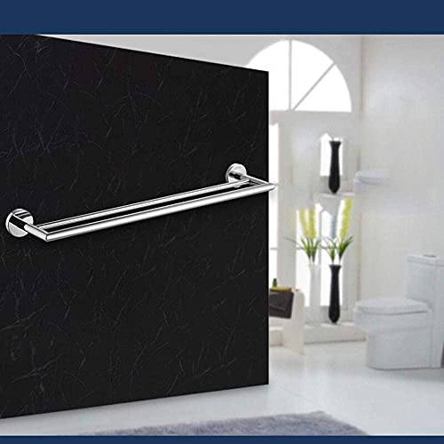 Porte-serviettes double pour salle de bain moderne et épurée