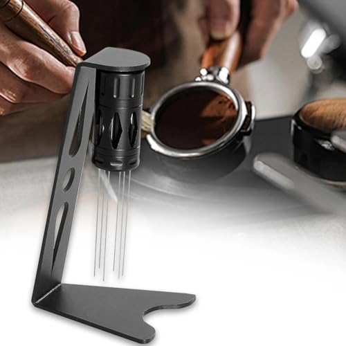 Herramienta para mezclar café expreso en la cocina de casa 6