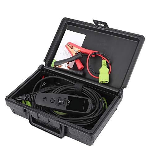 HELEVIA Probador de Circuito Eléctrico Automotriz P100, Sonda de Potencia, Prueba de Voltaje Multifunción con Cable de Extensión de 32,8 Pies
