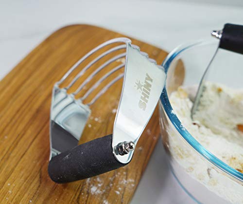 <P>Shiny Top Quality Pastry Blender – Heavy Duty Dough/Pastry Blender With 5 Sturdy Blades And Ergonomic Grip, Food Grade Stainless Steel And Dish Washer Safe. (Large Size)</P> #TOP3