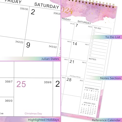 2026 Calendar - 2026 Wall Calendar, 15" x 11.5", January 2026 - December 2026, Wall Calendar with Twin-Wire Binding, Large Blocks and Julian Dates, Perfect Organizer for Home & Office - Image 4