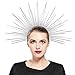 Fantherin Womenâ€™s Mary Halo Crown Headband Zip Tie Spiked Halo Crown Goddess Headpiece Headdress for Cosplay Halloween Costume Party (Silver)