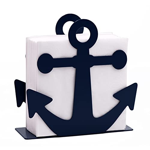 OIGUMR Farmhouse Blue Napkin Holder