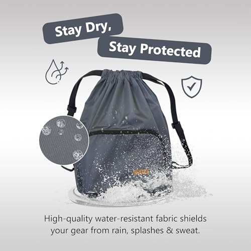 Image of Alienoid 15L Drawstring Bag | Gym Backpack for Men & Women | Draw String Bag for Sports, Football, Cycling, Swimming & More | Lightweight Drawstring Backpack for Travel & Daily Use