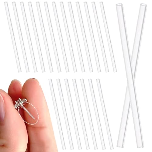 TEHAUX 50pcs Earring Sleeves, Earring Pin Protector Post Sleeves Ear