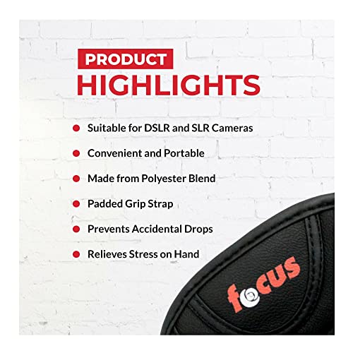 Focus Camera Professional Wrist Grip Strap For Digital Cameras, Film Slrs And Mirrorless Cameras, Hand Grip Strap, Padded Camera Grip Strap #TOP3