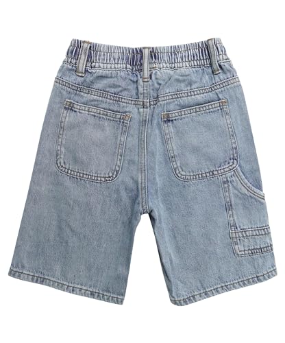 Pantalones cortos de mezclilla para niños que evitan rozaduras con cintura elástica 3
