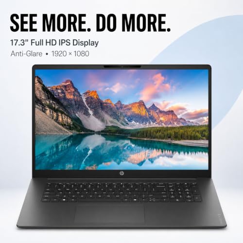 Image of HP OmniBook 3 17.3 inch Laptop, AMD Ryzen 3 30, 8GB LPDDR5 RAM, 1TB PCIe NVMe SSD, FHD IPS Display, AMD Radeon 610M Graphics, Backlit Keyboard, Windows 11 Home, Mica Silver