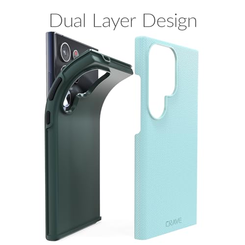 Image of Crave for Samsung Galaxy S24 Ultra Case, Shockproof Protection Dual Layer Case for Samsung Galaxy S24 Ultra (6.8 inch) - Aqua