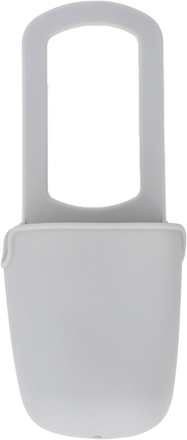 Soft Silicone Cup Holder Multifunctional Bottle Holder Water Glass Cell Phone Storage Pouch for Treadmill Bike Stroller Children Travel Accessories Gray