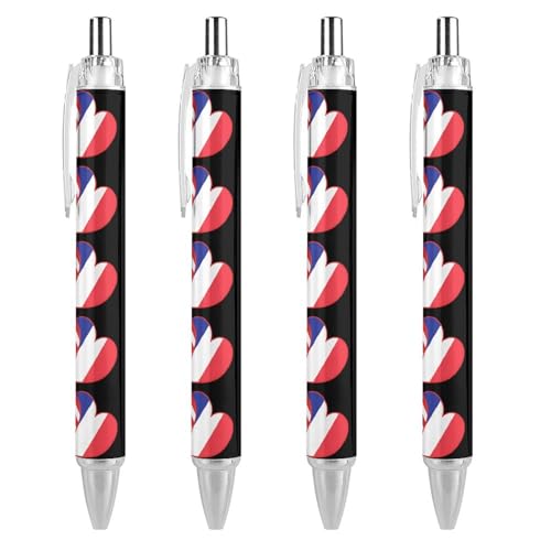 Bolígrafo retráctil que evita manchas en papel, punta fina de 0.5 mm para notas