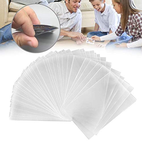 Preisvergleich Produktbild cuffslee 100 STÜCKE Pockets Sammelkarten,Transparent Kartenhüllen,Schutzhüllen Für Spielkarten Magic Transparent Poker Cards Protector BoardSammelkartenzubehör