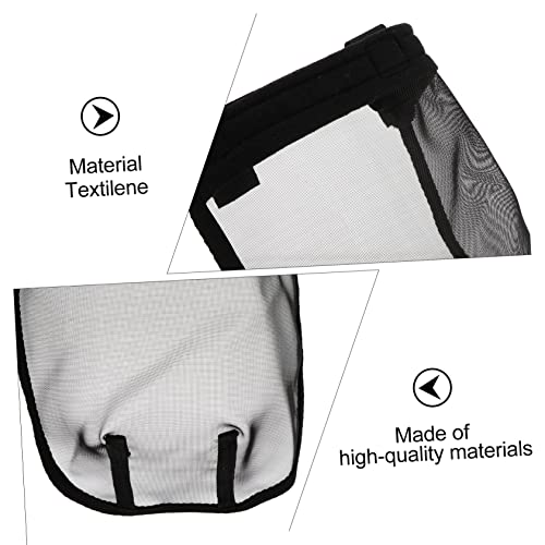 DOITOOL máscara de cavalo espanta mosquito Máscara de proteção para equinos noir Malha mascarar nari