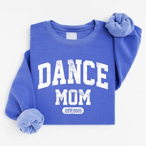 CHILLEVER Personalized Dance Mom Sweatshirt – Custom Name Crewneck with EST Year, Dance Recital Team Spirit Shirt, Gift for Dances Moms, Studio Showcase Pullover4