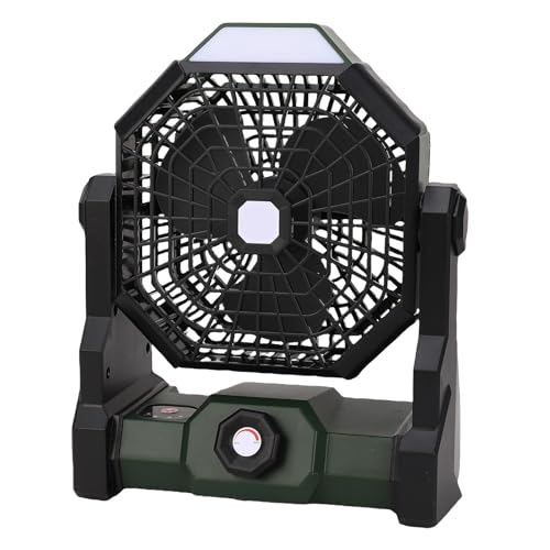 Ventilador de iluminación recargable AUNMAS portátil para combatir el calor en camping 6