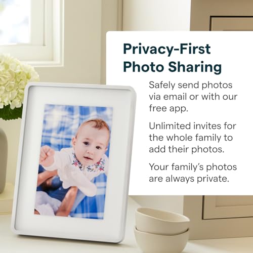 Image of Skylight Digital Picture Frame 2 - 10 inch Full HD Wi-Fi Touch Screen, 16GB Digital Photo Frame, Load Photos & Videos Directly from Phone, Anti-Glare - Personalized Gifting, Aluminum Metal Shadow Box