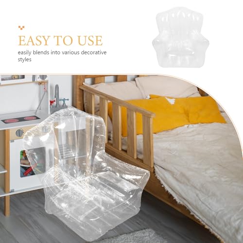Fauteuil gonflable transparent en PVC léger et résistant - 5