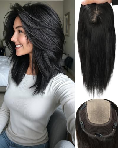 TOPUNIQUE 7.5x7.5 inch hair topper