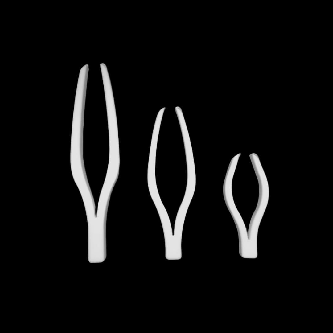 High-Temperature Resistant PTFE PEFT Tweezers - Acid/Alkali Resistant, 100/150/200mm, Non-Stick Handheld Clips(150mm)