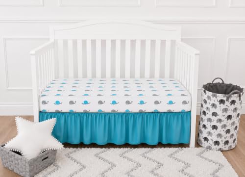 Image of American Baby Company Fitted Crib Sheet 28 inch x 52 inch, Soft Breathable Neutral 100% Cotton Jersey Sheet, Whale, for Boys and Girls, Fits Crib and Toddler Bed mattresses | 100% Natural Cotton Crib and Toddler Bed Sheets, Soft, Breathable & Hypoallergenic, Gentle on Skin, Neutral for Boys & Girls