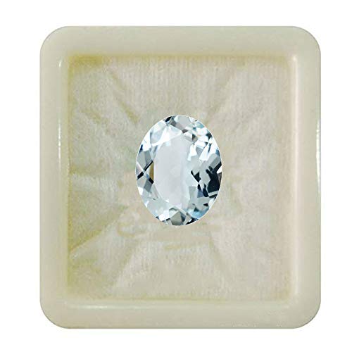 JewelryonClick Aquamarine naturale Aquamarine calibrato Gemstone sciolto 5 Carat forma ovale sfaccettata usata per la produzione di gioielli Fornitura all'ingrosso Prezzo
