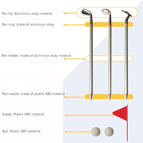 Stylos à bille de golf avec coffret souvenir de parcours - 5