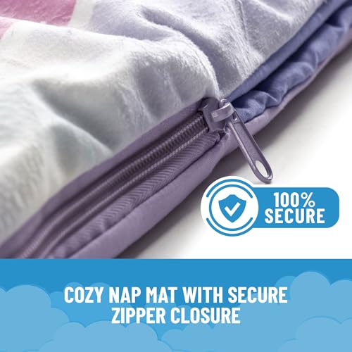 Image of Jay Franco Kids Slumber Bag and Pillow - 54 x 27 Inch Comfy Indoor Sleeping Bag for School and Sleepovers, 2 Piece Set, Purple - Minnie Mouse