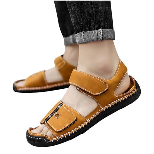 Flat Sandals for Men Dressy Comfortable Flats Fashion Open Toe Ankle Strap Walking Shoes Summer Footwear2