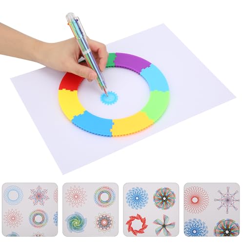 Regla de Dibujo, Juego Creativo y Duradero para Niños, Herramienta en Espiral, Plantilla de Pintura, Suministro de Papelería para Kit de Arte Infantil